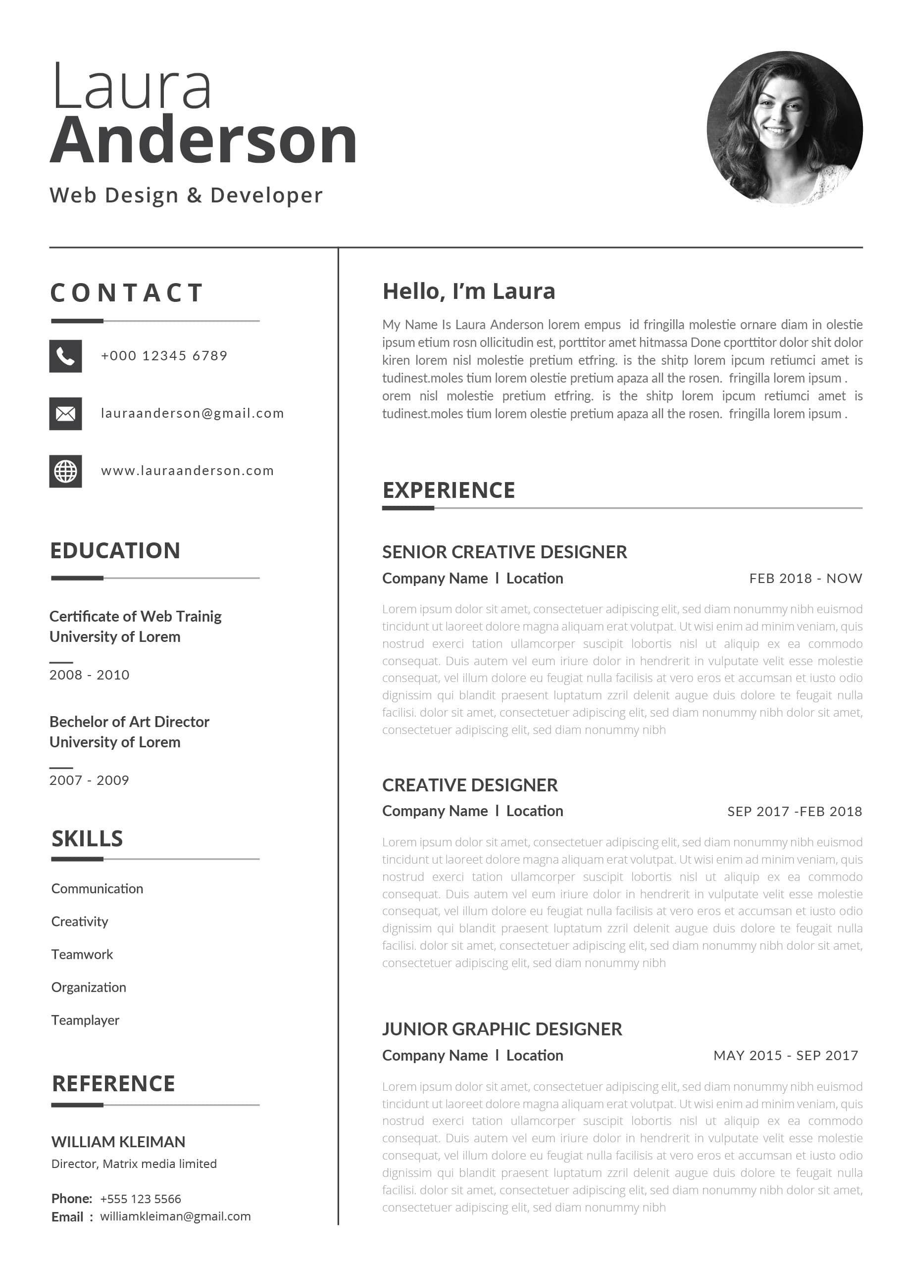 Resume template